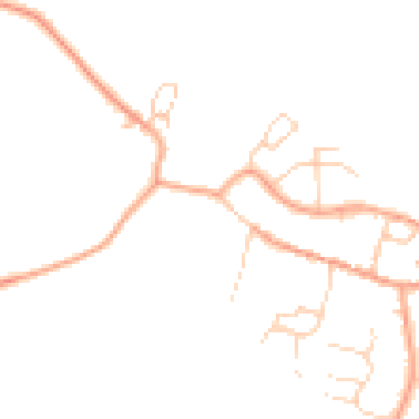Daytime road noise heatmap for TN25 5DR