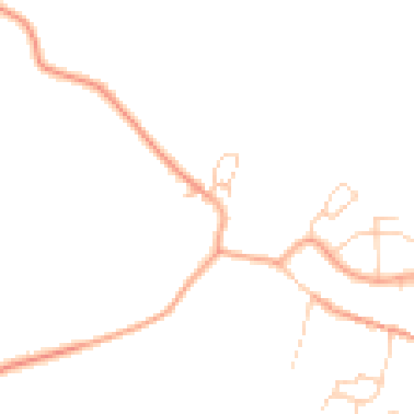 Daytime road noise heatmap for TN25 5EE