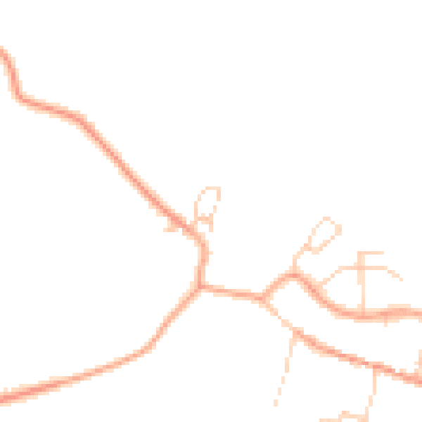 Daytime road noise heatmap for TN25 5GJ