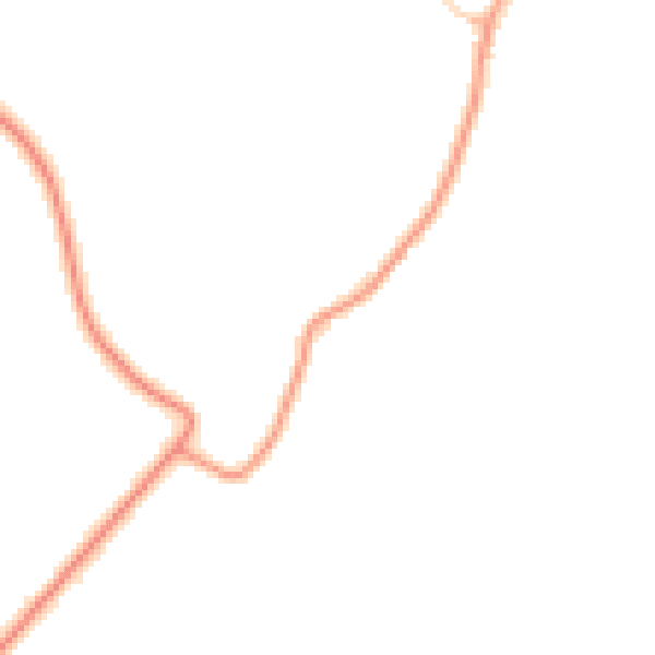 Daytime road noise heatmap for TN25 5PB