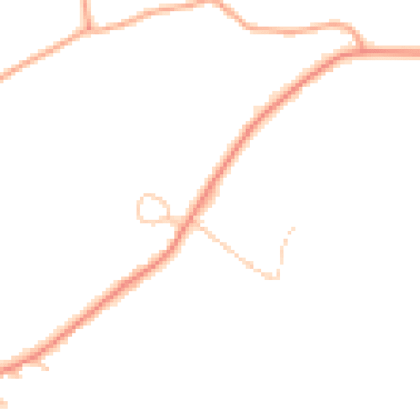 Daytime road noise heatmap for TN25 6HG