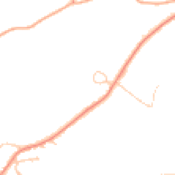 Daytime road noise heatmap for TN25 6HW