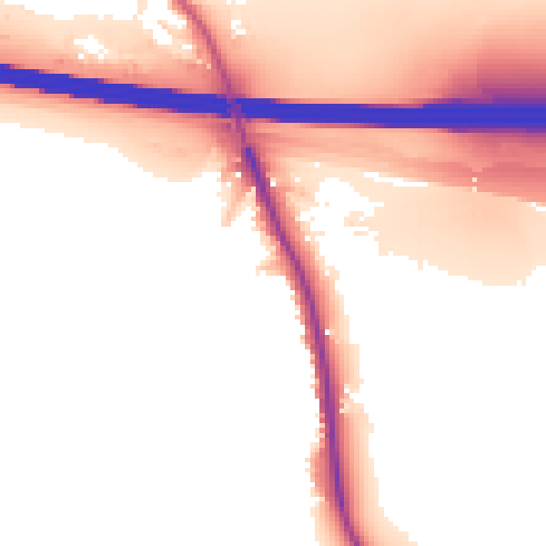 Daytime road noise heatmap for TN25 6JS