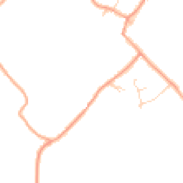 Daytime road noise heatmap for TN25 6NT