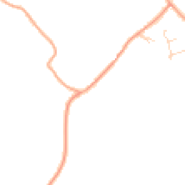 Daytime road noise heatmap for TN25 6NU