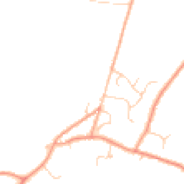Daytime road noise heatmap for TN25 6PT