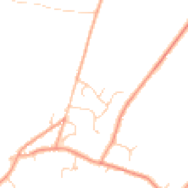 Daytime road noise heatmap for TN25 6PZ