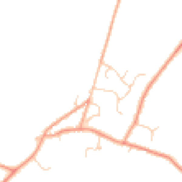 Daytime road noise heatmap for TN25 6QE