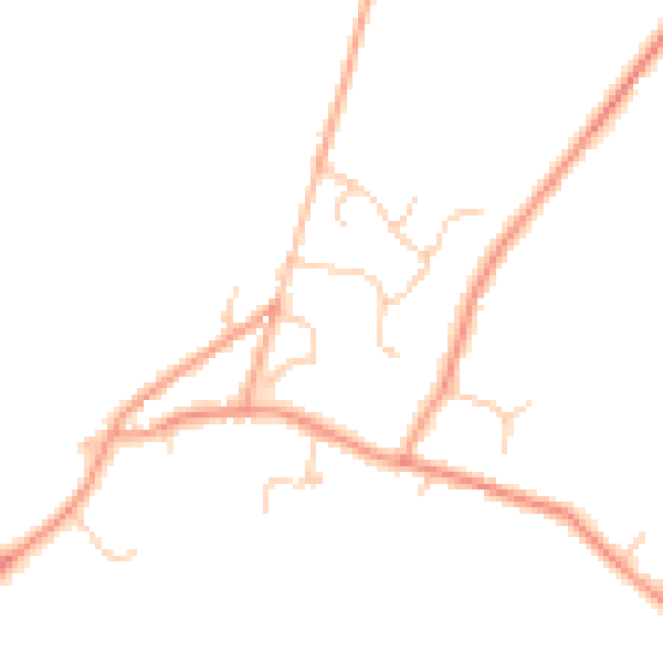 Daytime road noise heatmap for TN25 6QG