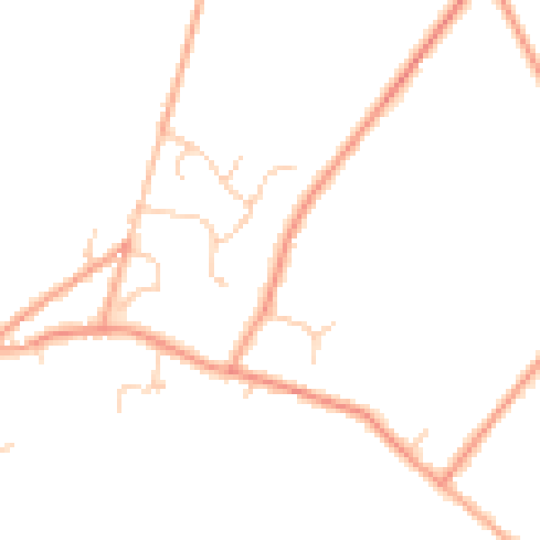 Daytime road noise heatmap for TN25 6QP