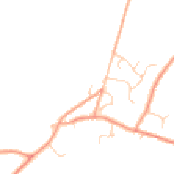 Daytime road noise heatmap for TN25 6RW