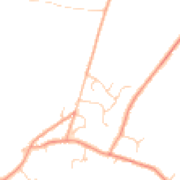Daytime road noise heatmap for TN25 6TD