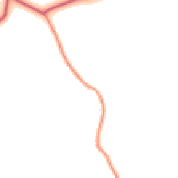 Daytime road noise heatmap for TN25 7BY