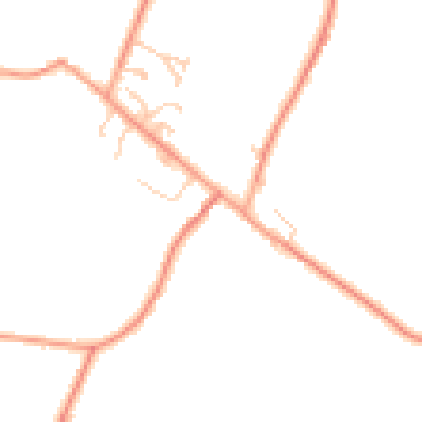 Daytime road noise heatmap for TN25 7DD
