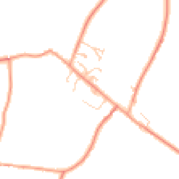 Daytime road noise heatmap for TN25 7DN