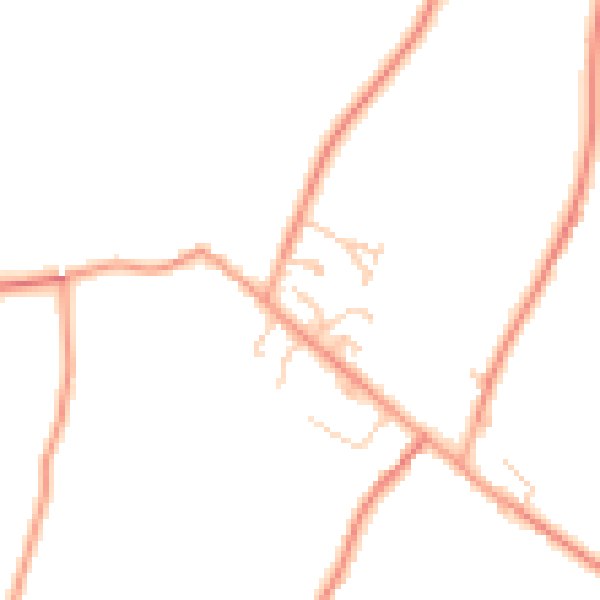Daytime road noise heatmap for TN25 7DP