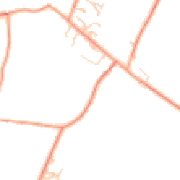 Daytime road noise heatmap for TN25 7DT