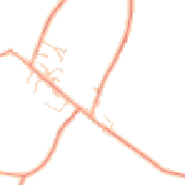 Daytime road noise heatmap for TN25 7DY