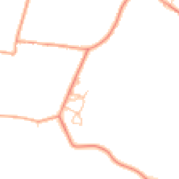 Daytime road noise heatmap for TN25 7EU