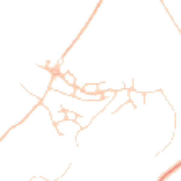 Daytime road noise heatmap for TN25 7FB