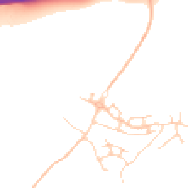 Daytime road noise heatmap for TN25 7FT