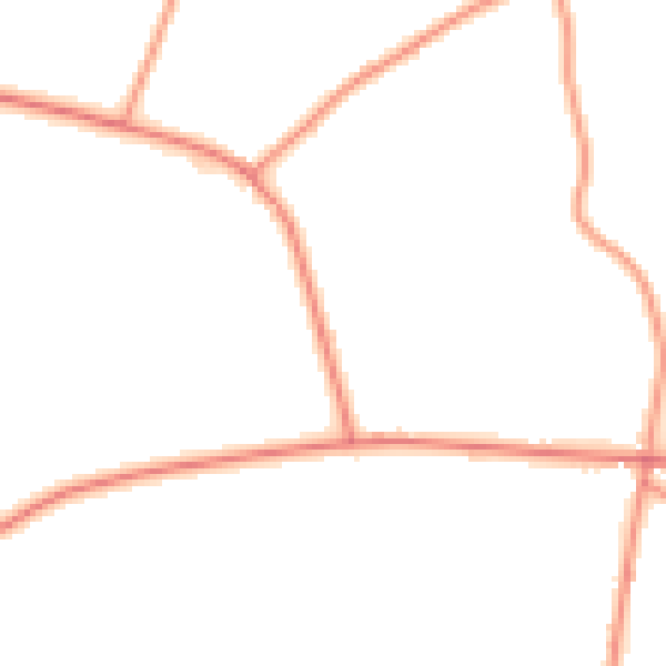 Daytime road noise heatmap for TN25 7HL
