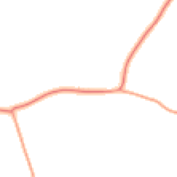 Daytime road noise heatmap for TN25 7JN
