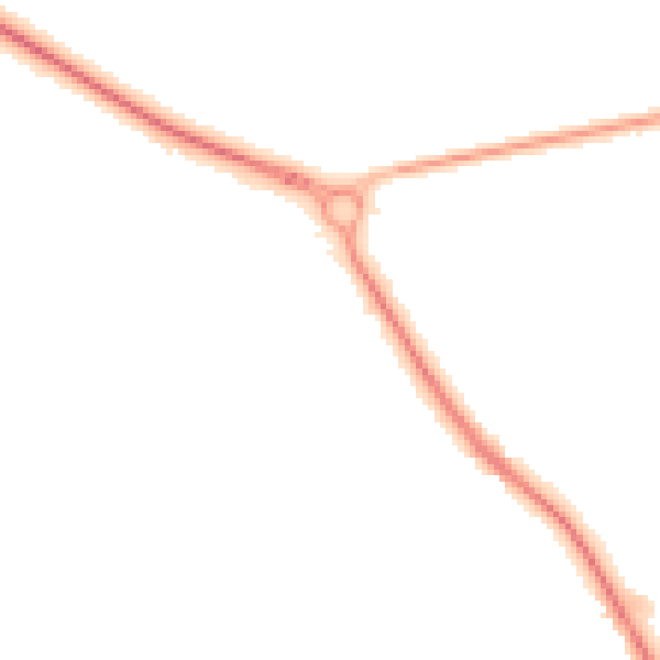 Night-time road noise heatmap for TN27 0AA