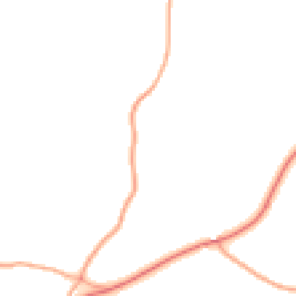 Daytime road noise heatmap for TN27 0AF