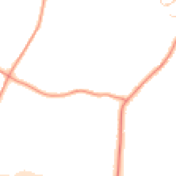 Daytime road noise heatmap for TN27 0AL