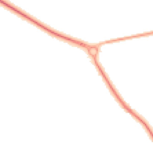 Night-time road noise heatmap for TN27 0AP