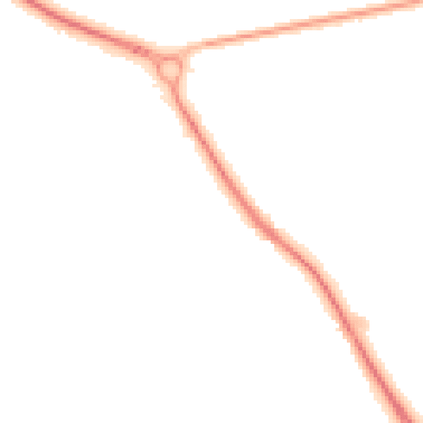 Night-time road noise heatmap for TN27 0AW