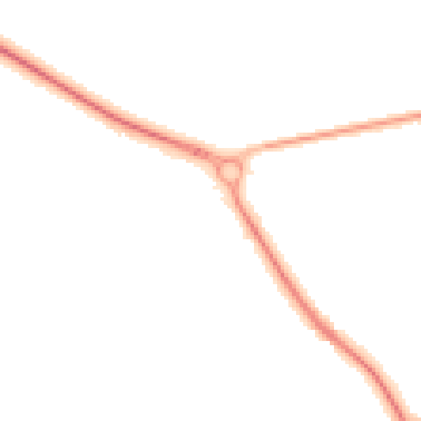 Night-time road noise heatmap for TN27 0BF