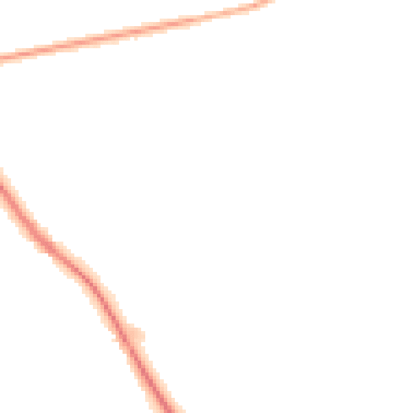 Night-time road noise heatmap for TN27 0DL