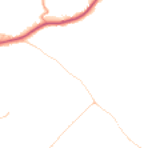 Daytime road noise heatmap for TN27 0DP