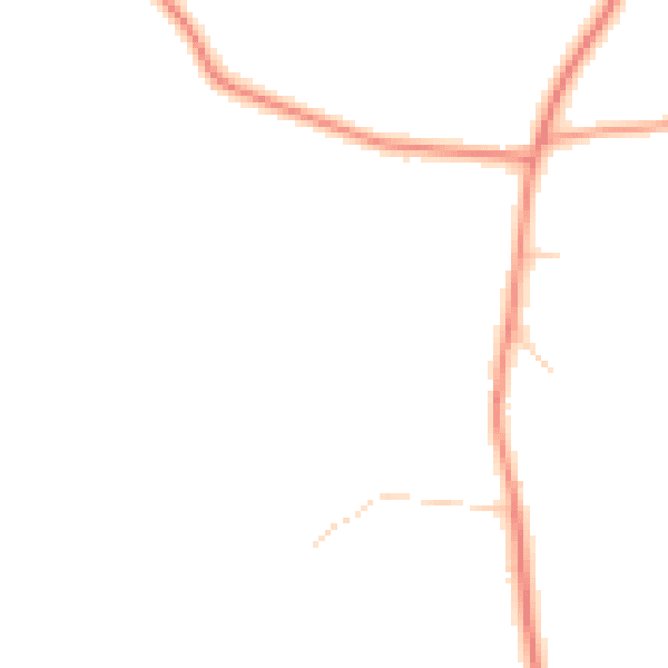 Daytime road noise heatmap for TN27 0DZ
