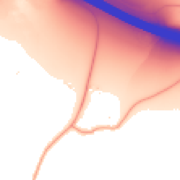 Daytime road noise heatmap for TN27 0ES