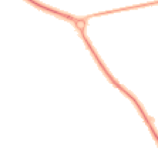 Night-time road noise heatmap for TN27 0GX