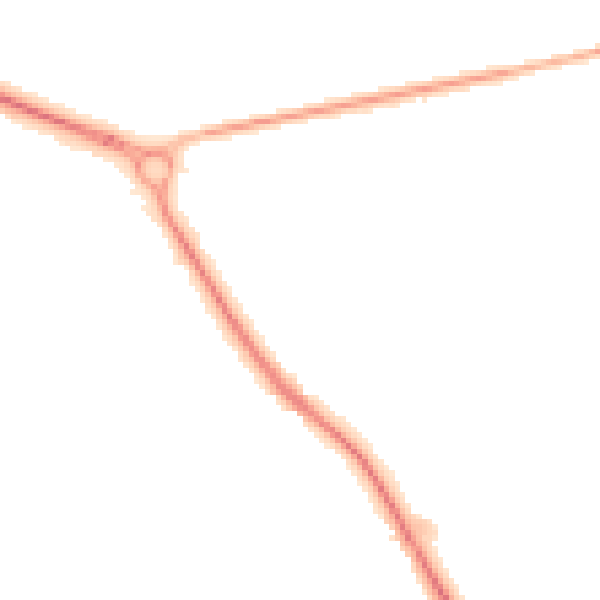 Night-time road noise heatmap for TN27 0HT