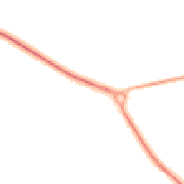 Night-time road noise heatmap for TN27 0JS