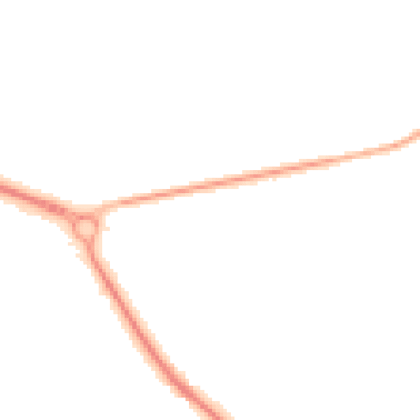 Night-time road noise heatmap for TN27 0LL
