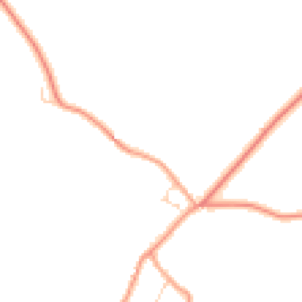 Daytime road noise heatmap for TN27 0PD