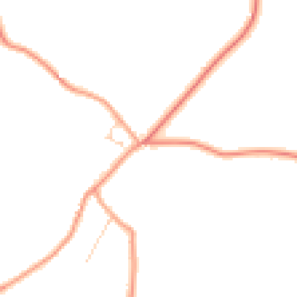 Daytime road noise heatmap for TN27 0PH