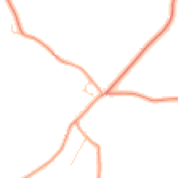 Daytime road noise heatmap for TN27 0PW