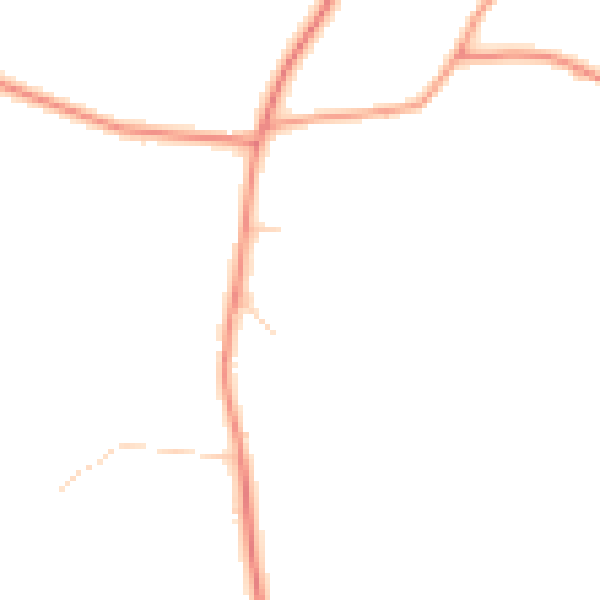 Daytime road noise heatmap for TN27 0RR