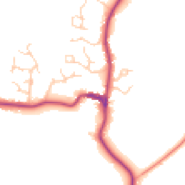 Daytime road noise heatmap for TN27 8AH
