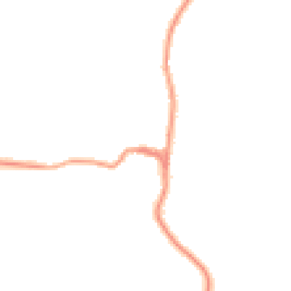 Night-time road noise heatmap for TN27 8AH