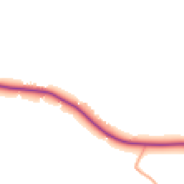 Daytime road noise heatmap for TN27 8BT