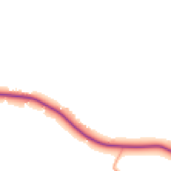 Daytime road noise heatmap for TN27 8DB