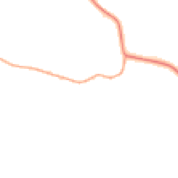 Daytime road noise heatmap for TN27 8DR